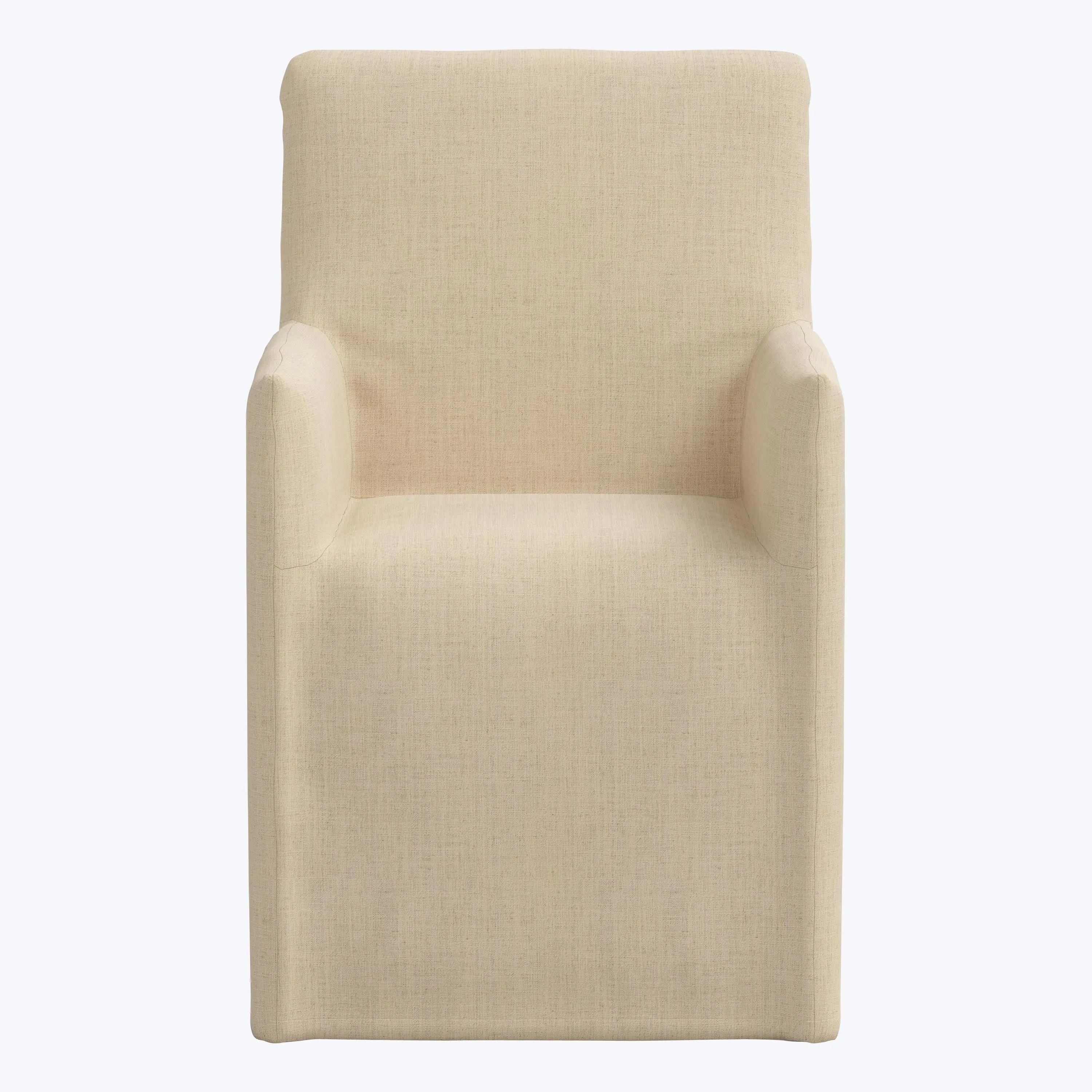 Linen Slipcover Dining Arm Chair