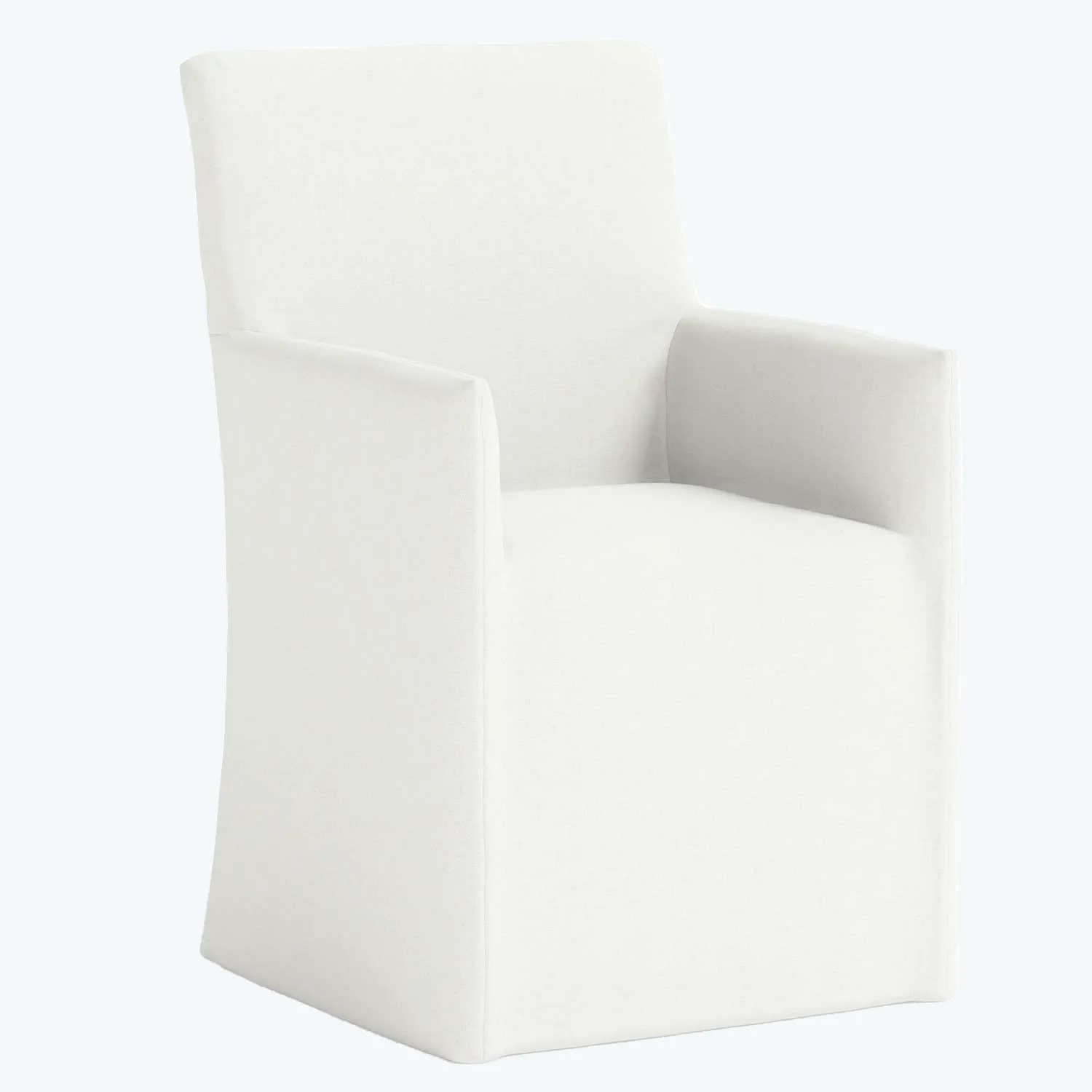 Linen Slipcover Dining Arm Chair