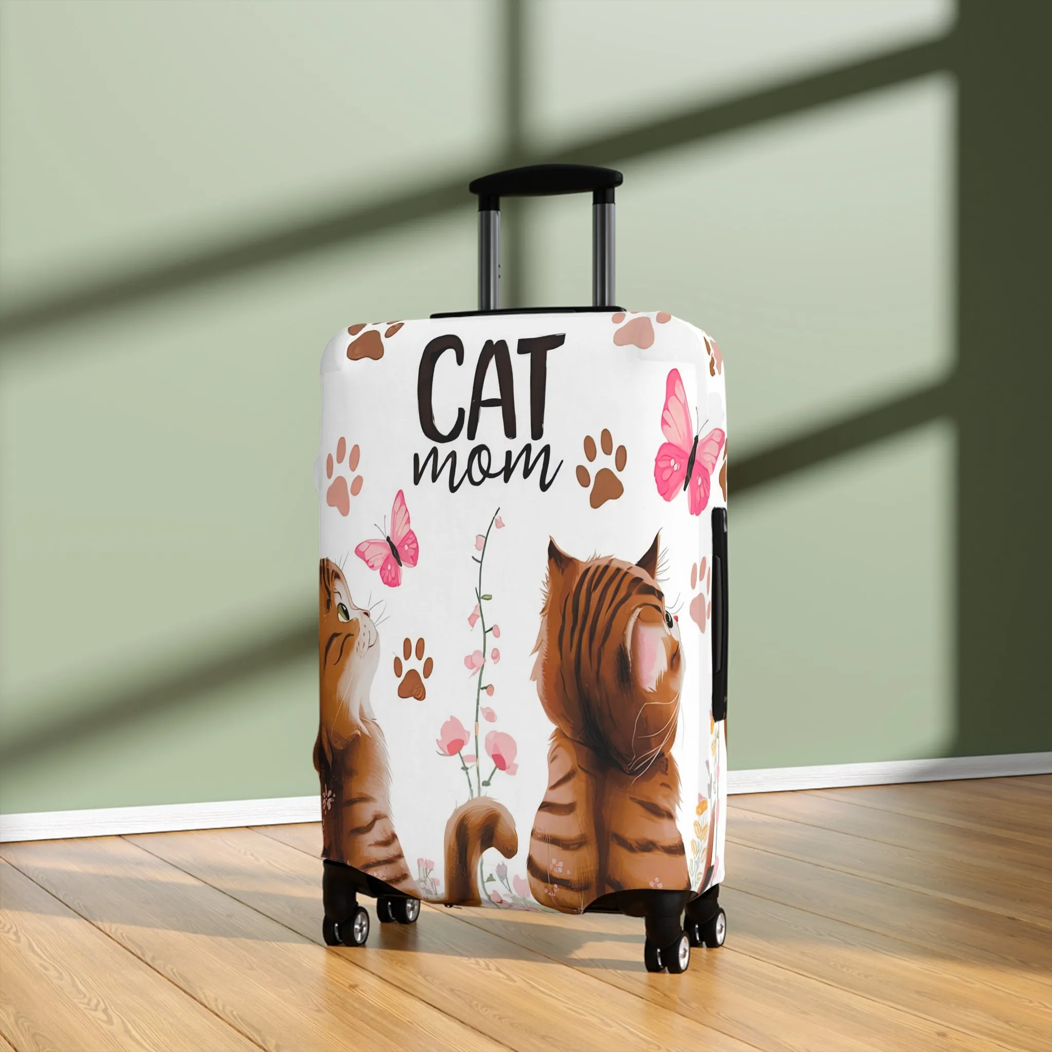 Luggage Cover, Cat Mom, awd-1472