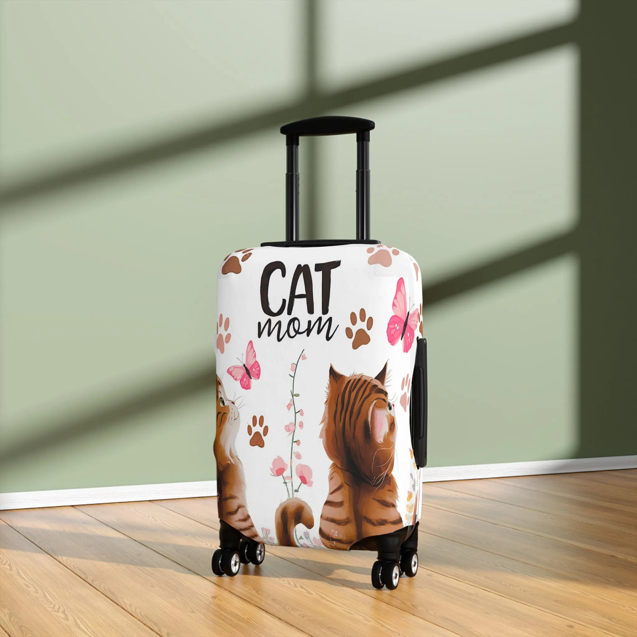 Luggage Cover, Cat Mom, awd-1472