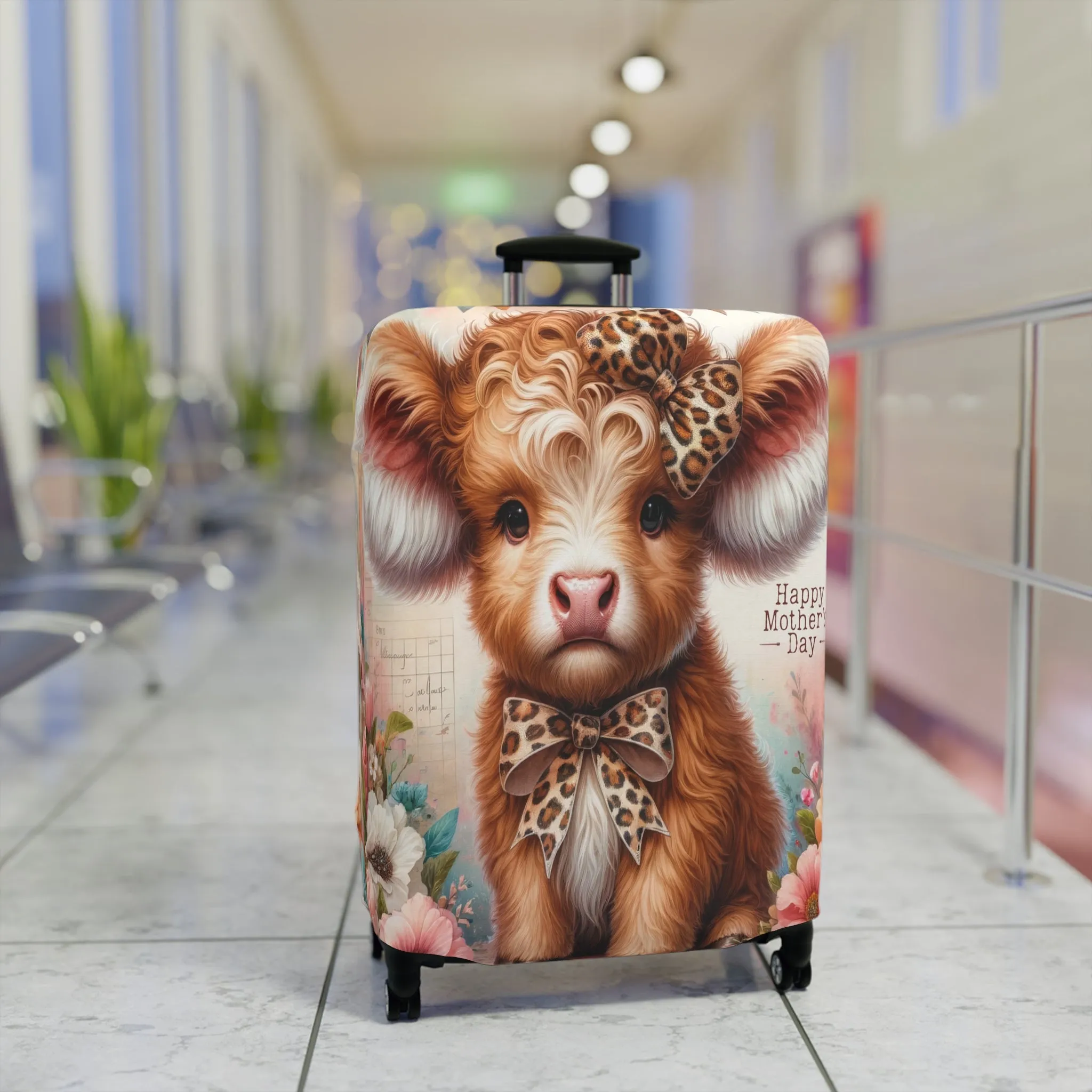 Luggage Cover, Highland Cow, awd-5014