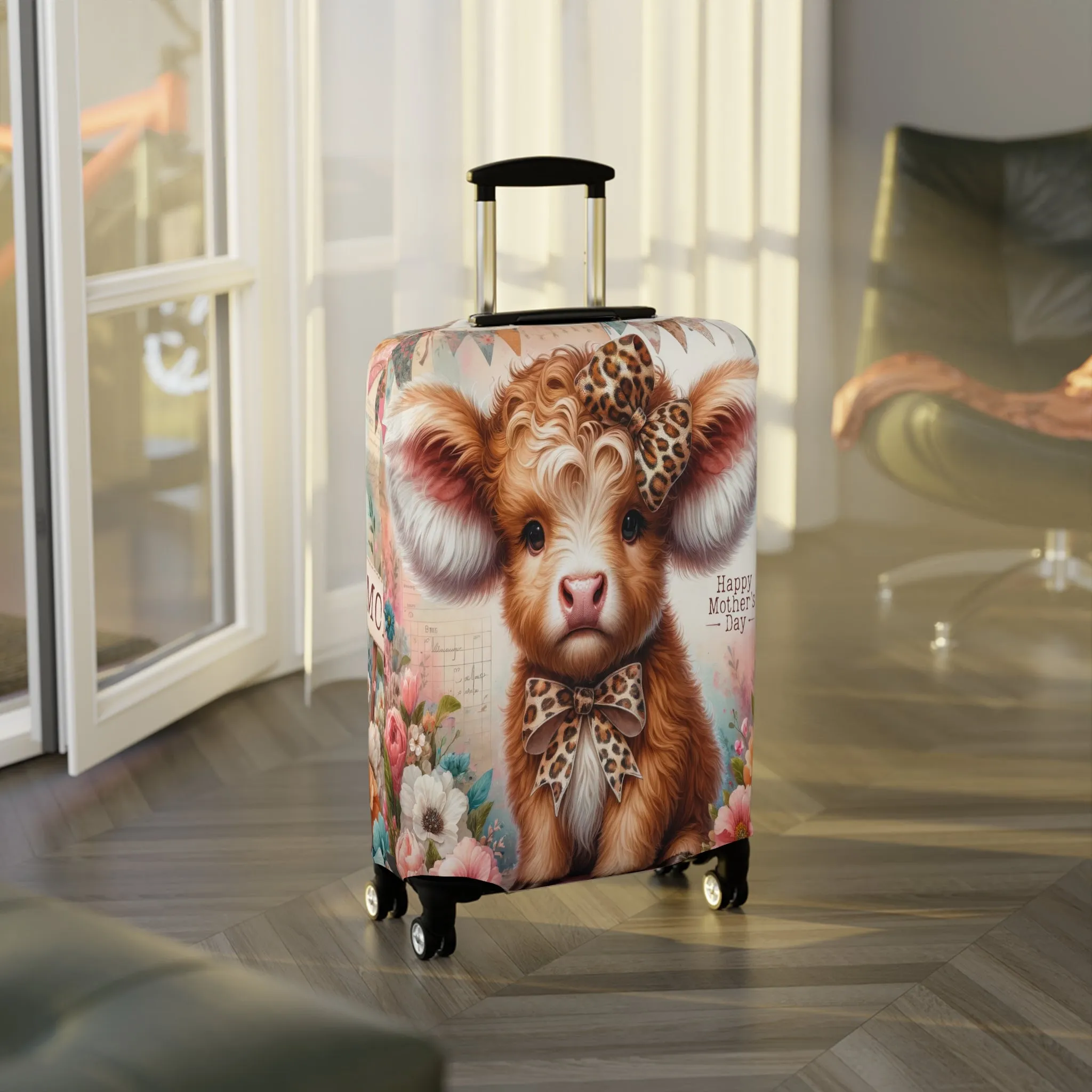 Luggage Cover, Highland Cow, awd-5014