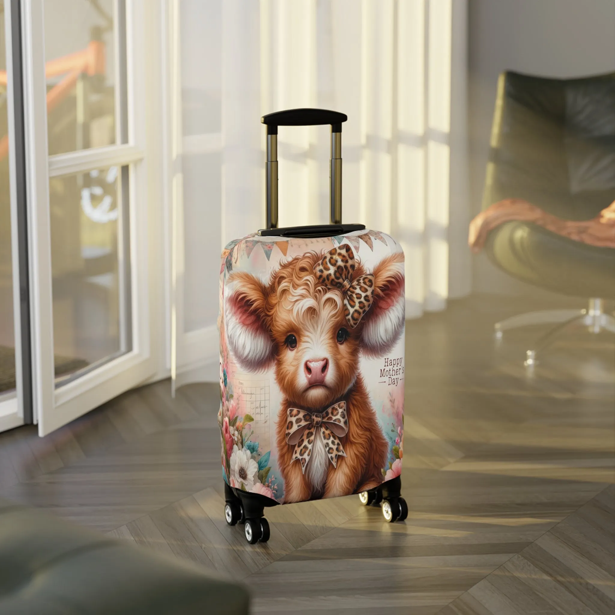 Luggage Cover, Highland Cow, awd-5014