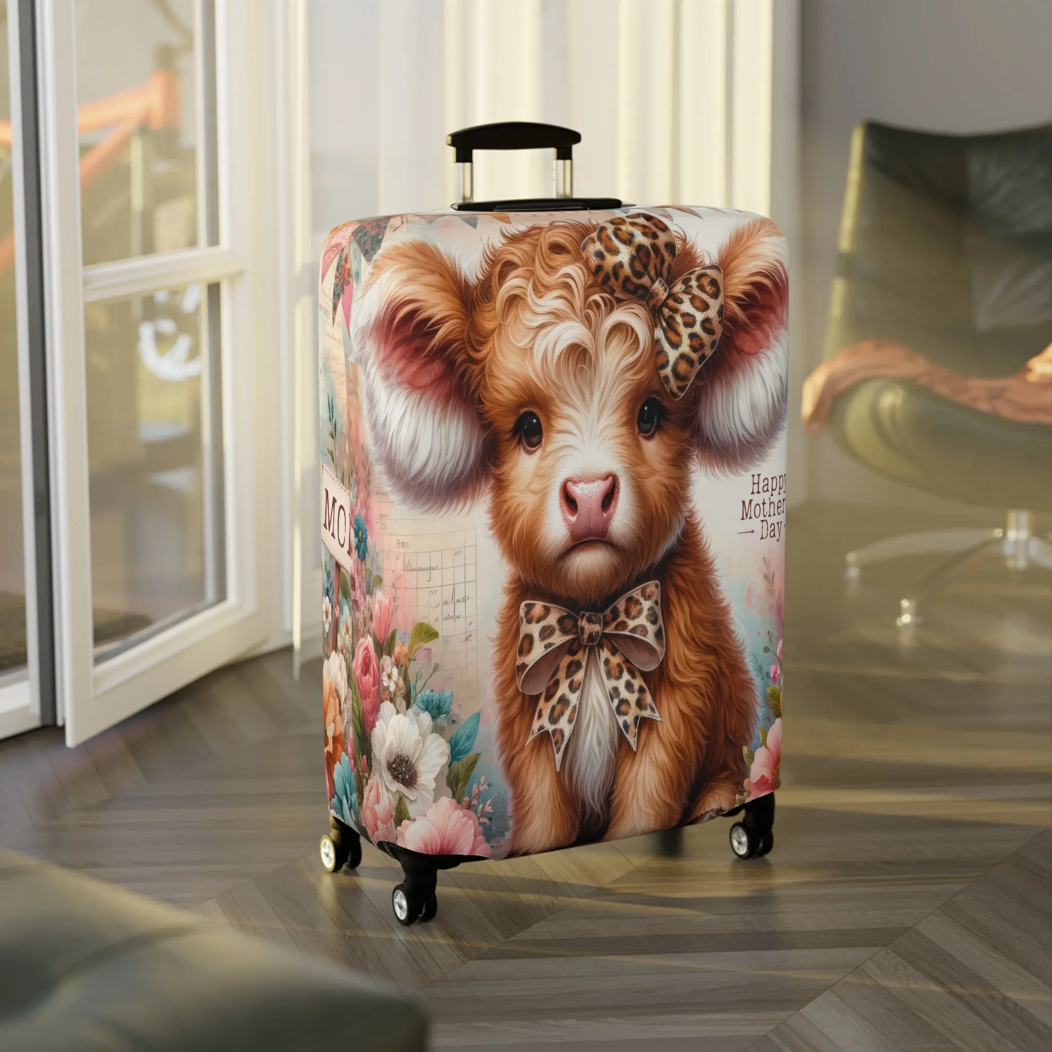 Luggage Cover, Highland Cow, awd-5014