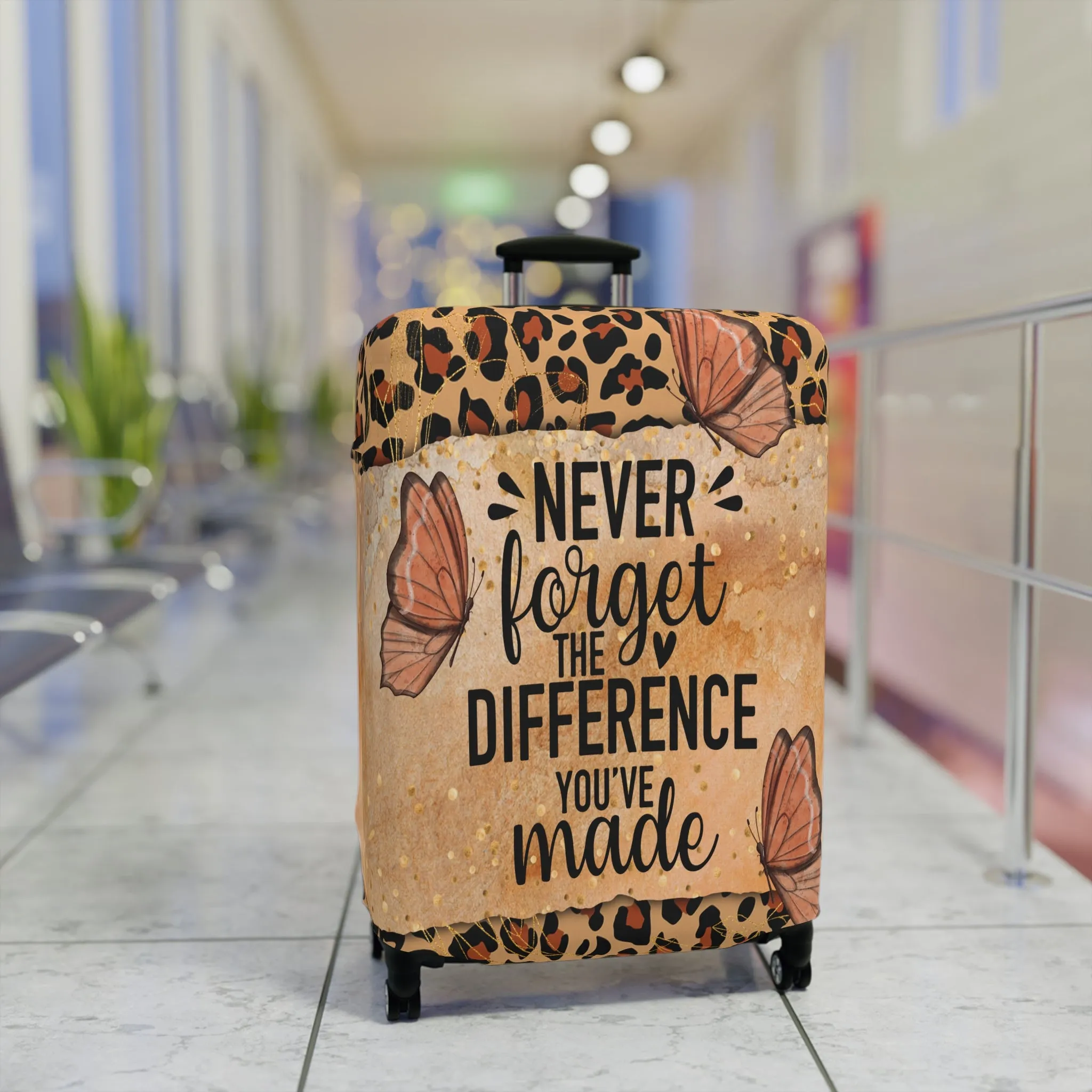 Luggage Cover, Never forget the difference you made, awd-1712