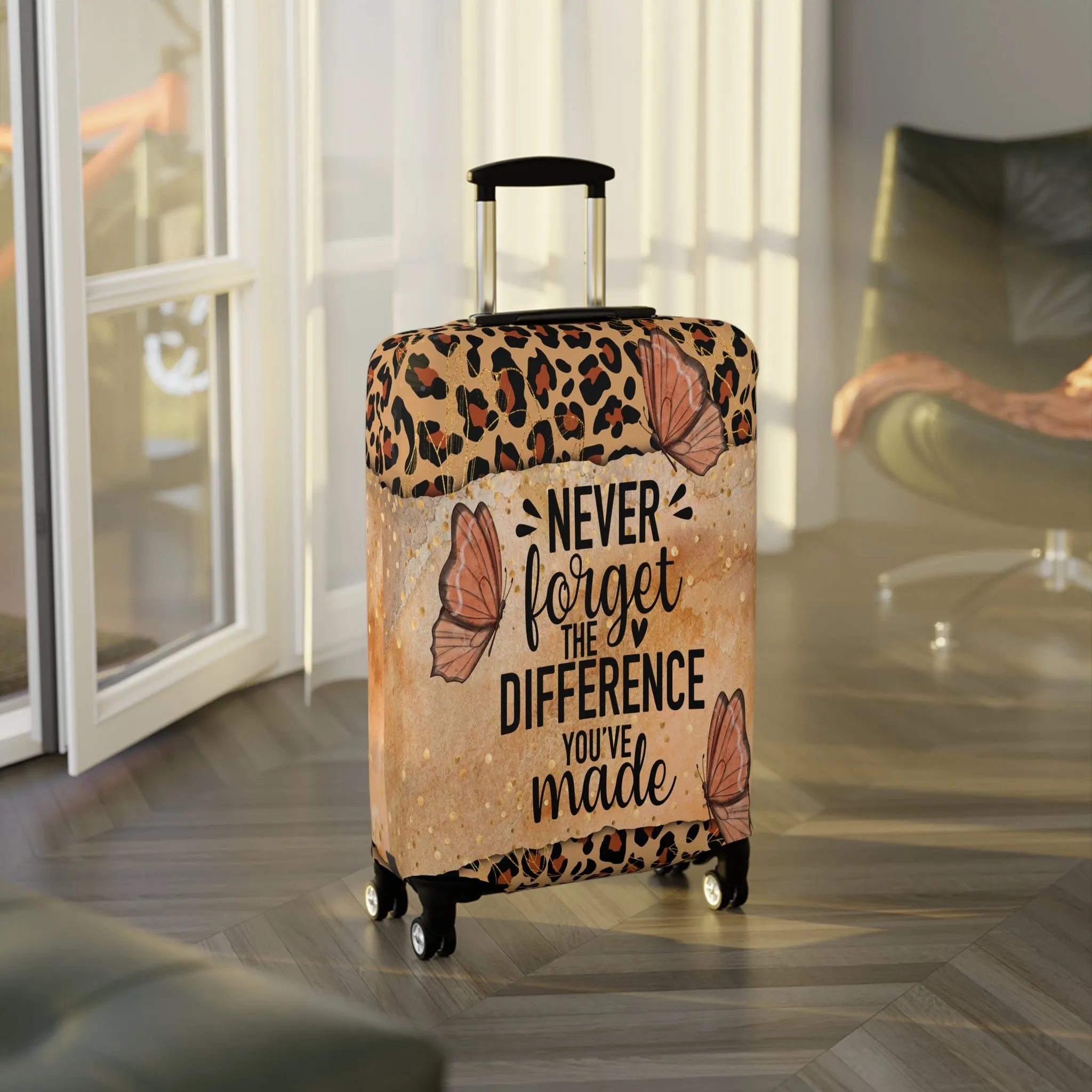 Luggage Cover, Never forget the difference you made, awd-1712