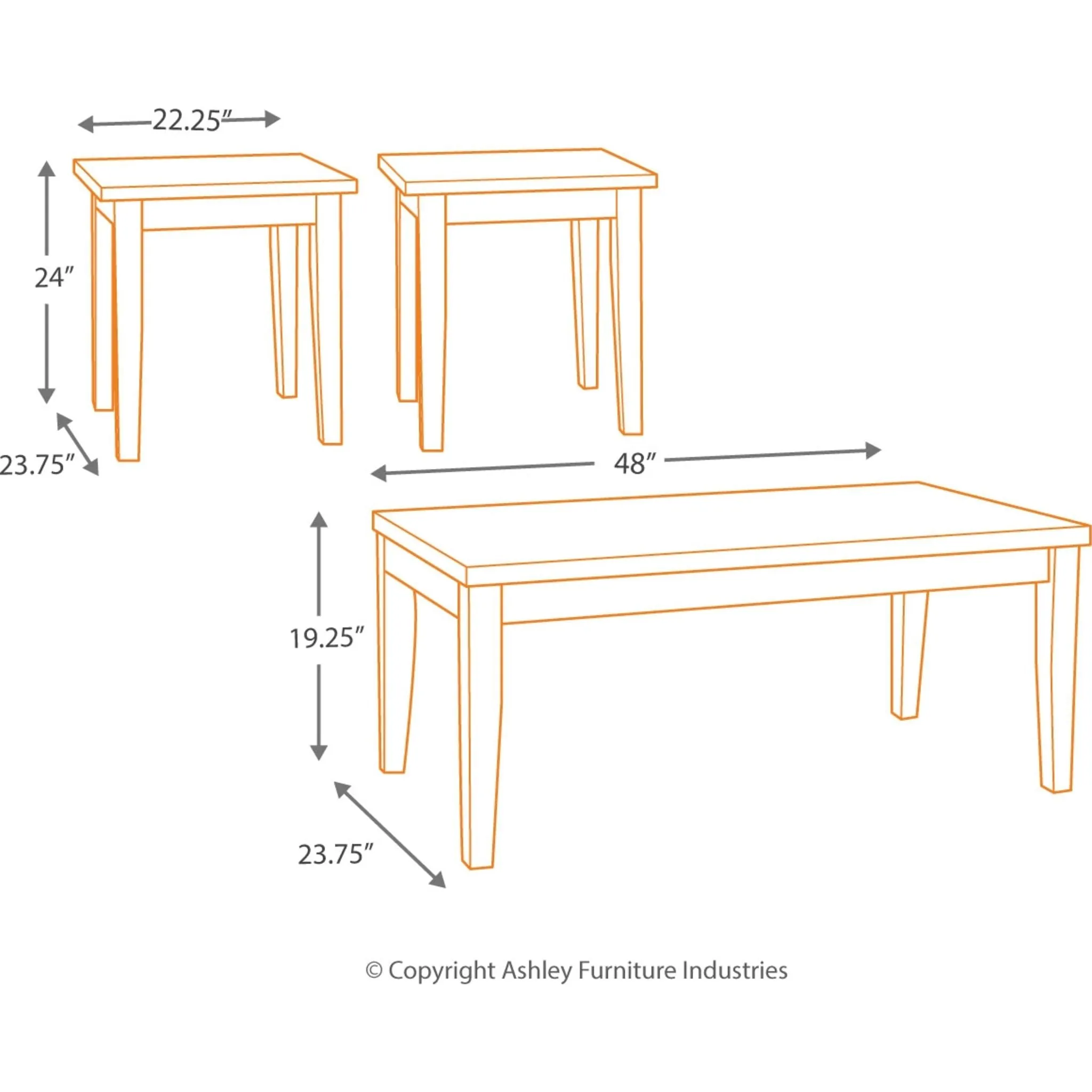 Maysville Occasional Table Set (set of 3)