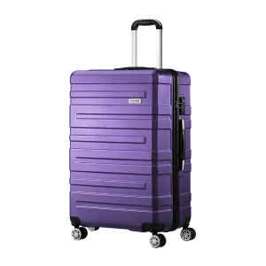 Mazam 28" Luggage Suitcase Trolley Set Travel TSA Lock Storage Hard Case Purple