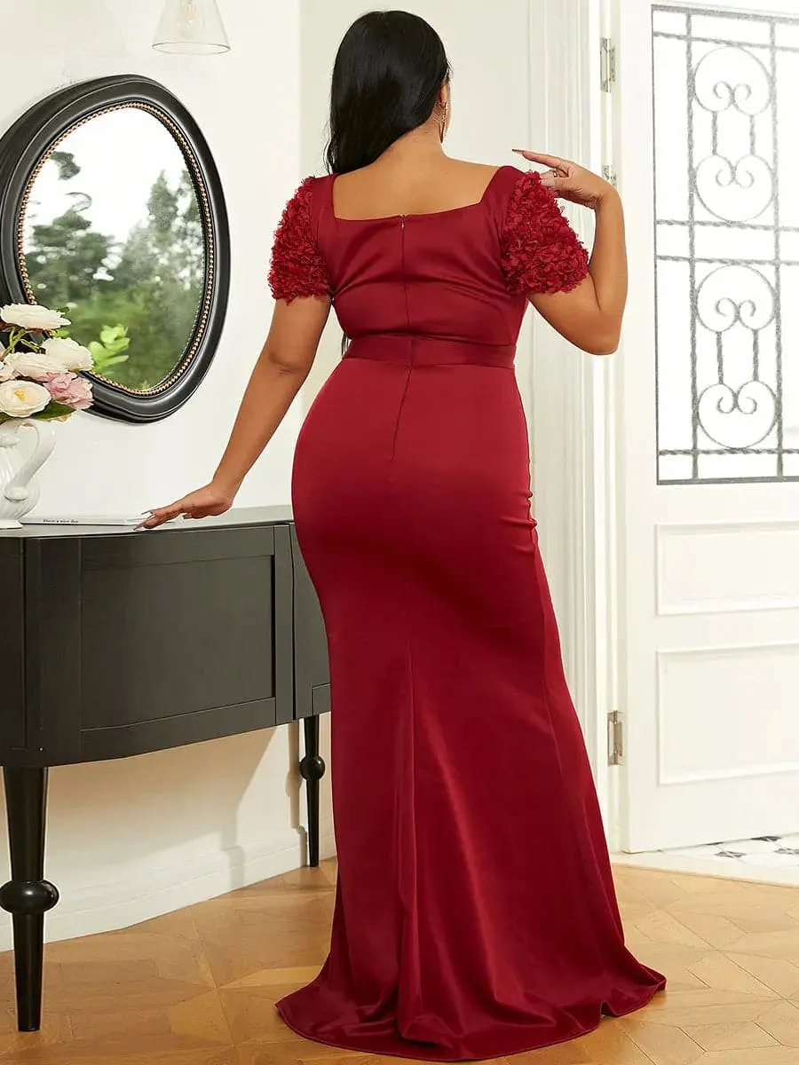 Mermaid Sweetheart Formal Maxi Red Evening Dress XH2204