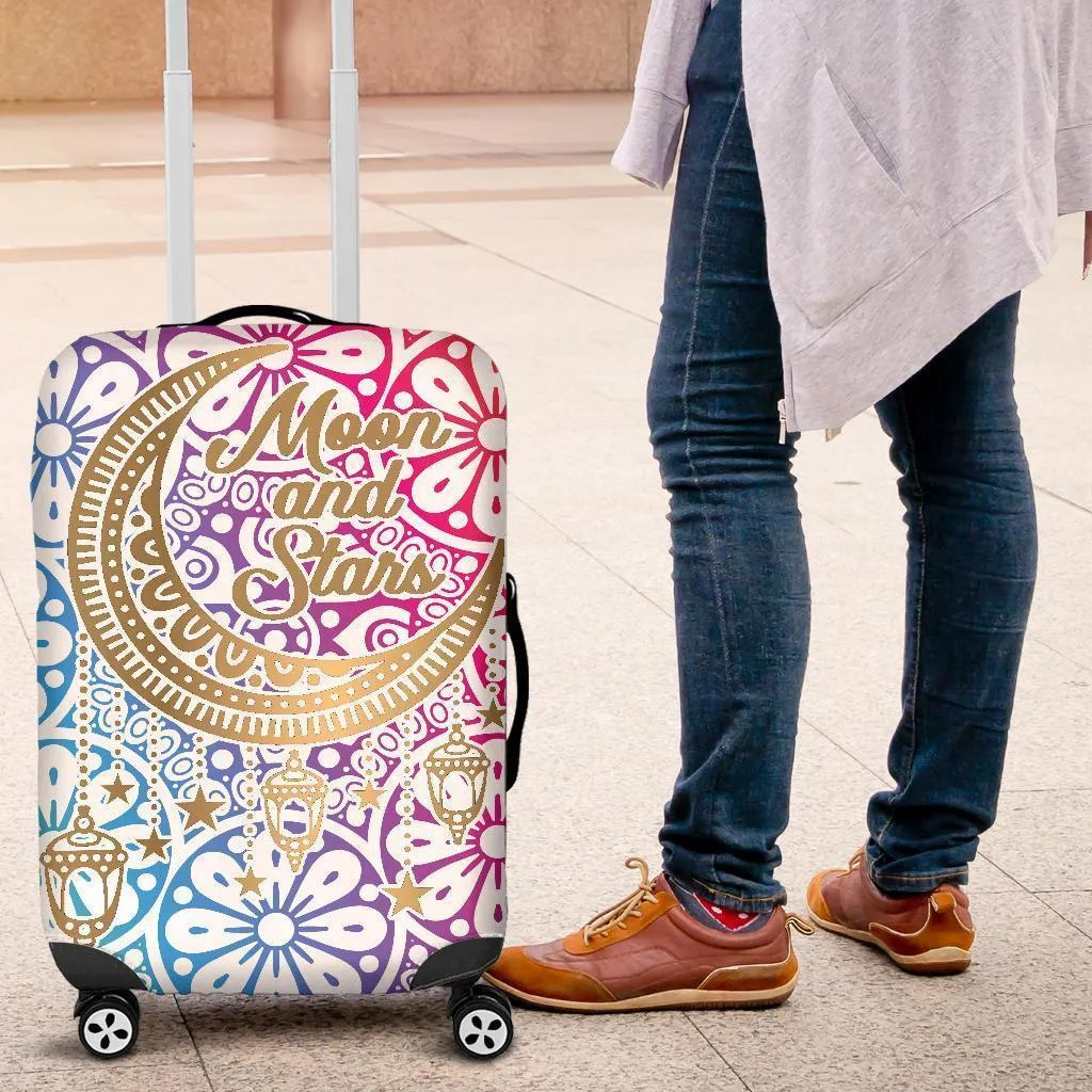 Moon and Stars Luggage Cover