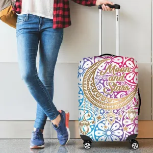 Moon and Stars Luggage Cover