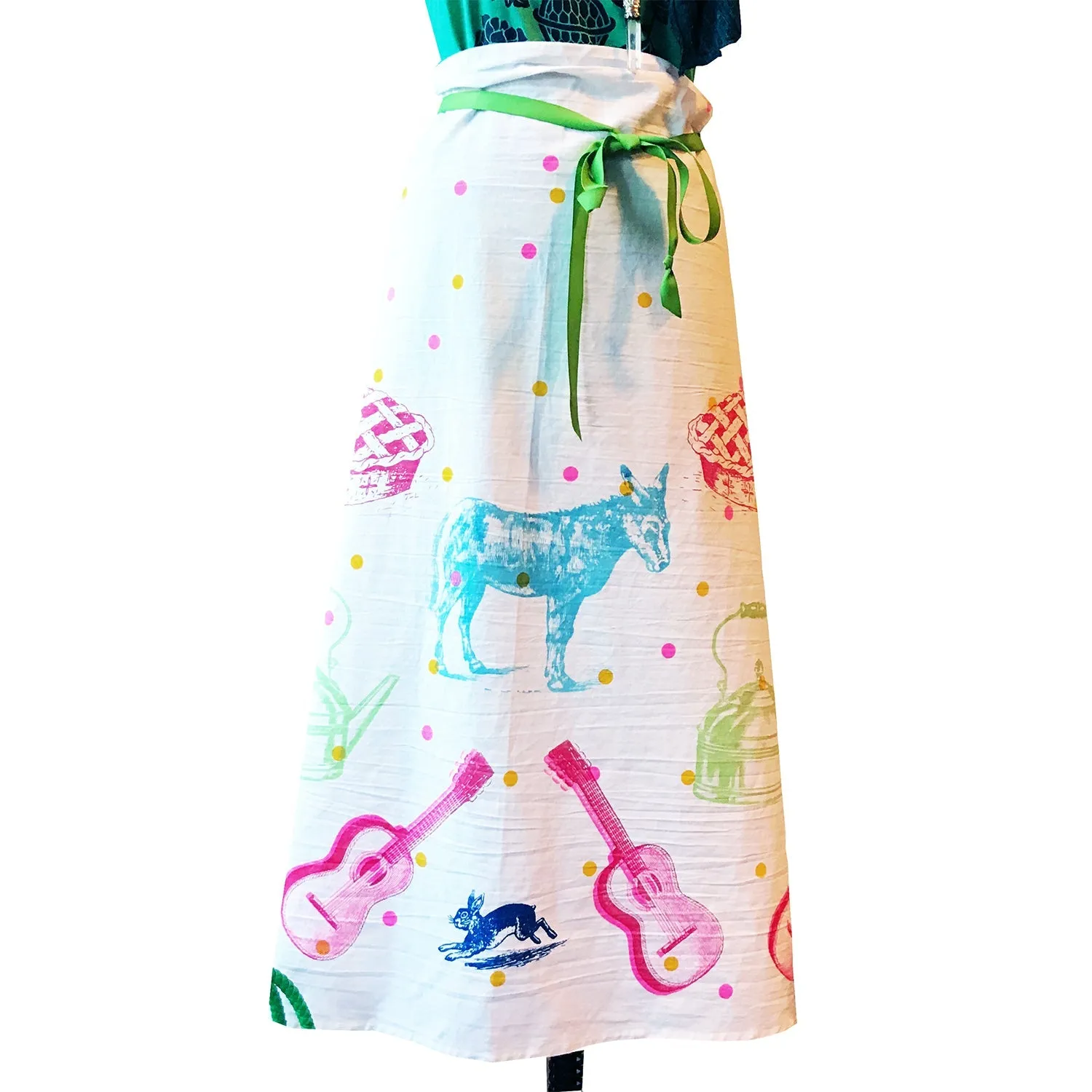 Multi Prints Waist Apron