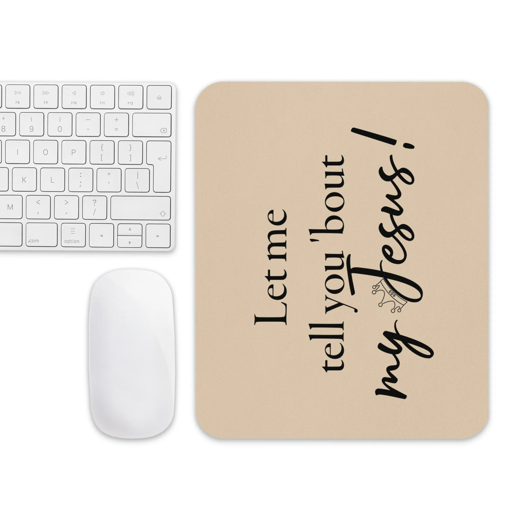 My Jesus Mouse pad (Champagne Color)