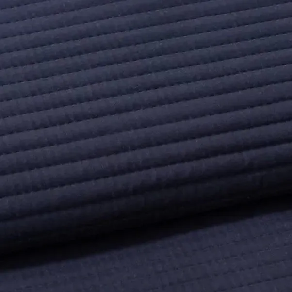 Navy Blue Super Soft Pinsonic Bedspread