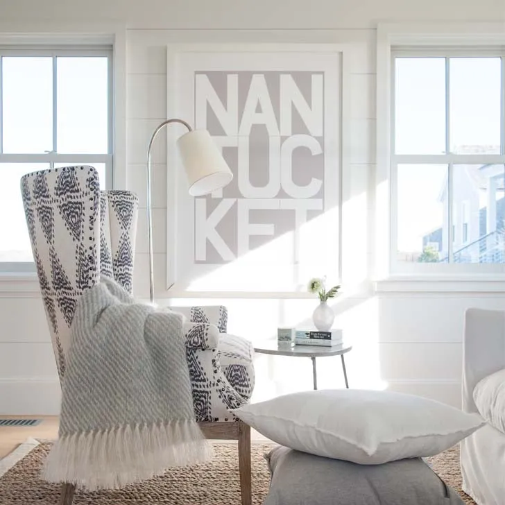 Navy Nantucket Archival Print | Liz Roache