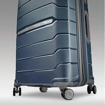 Optima Zenith Hardside Expandable with Double Spinner Wheels, Carry-On 24-Inch, Blue