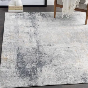 Paoli Gray Abstract 8 X 10 Rug