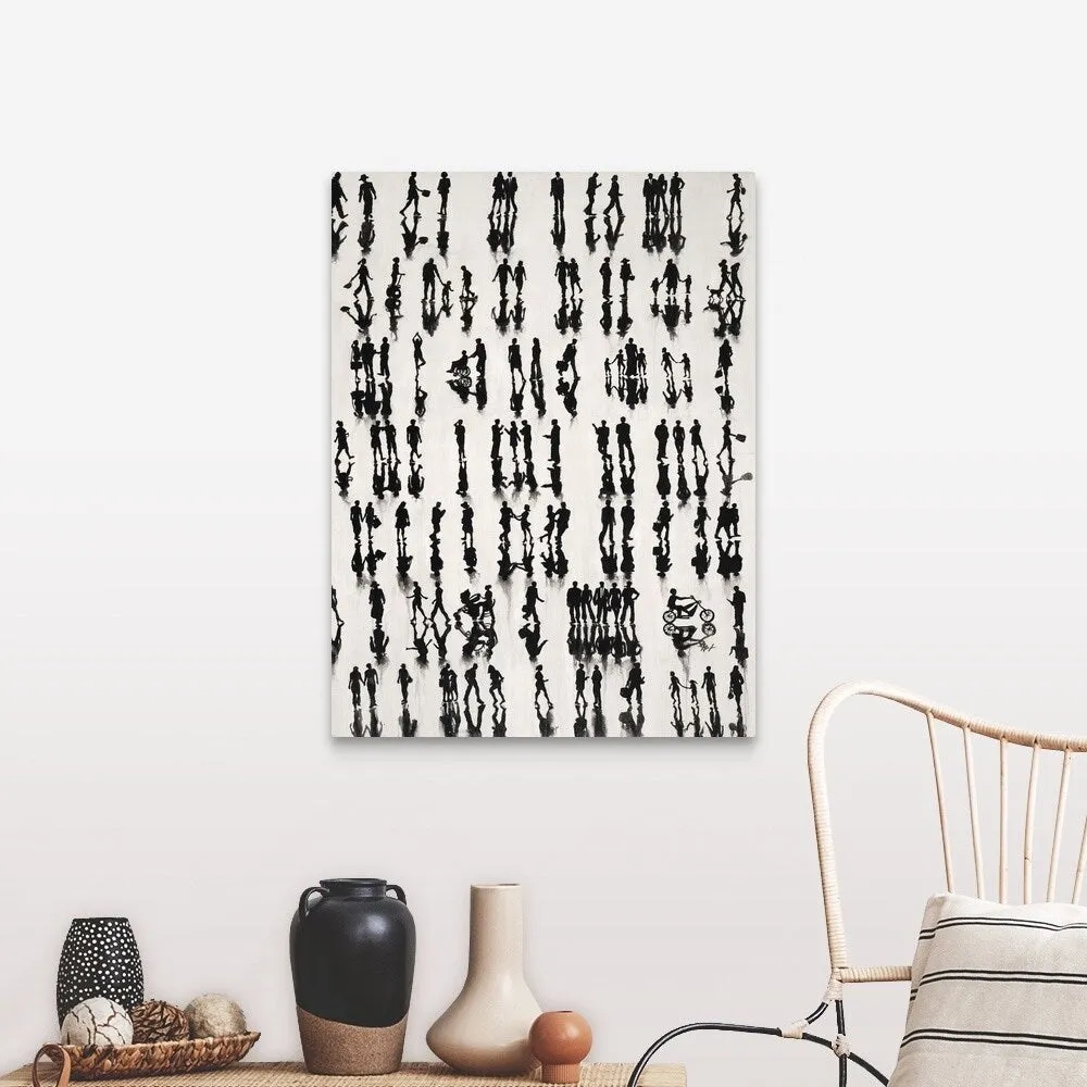 "104 People and a Dog" Canvas Wall Art