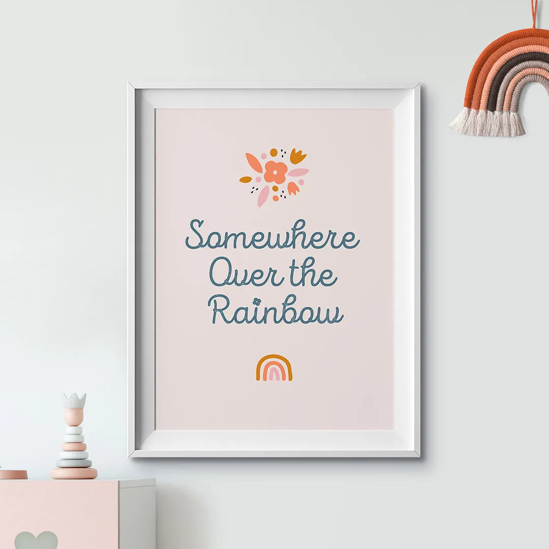 Rainbow Nursery Prints Set Of 2