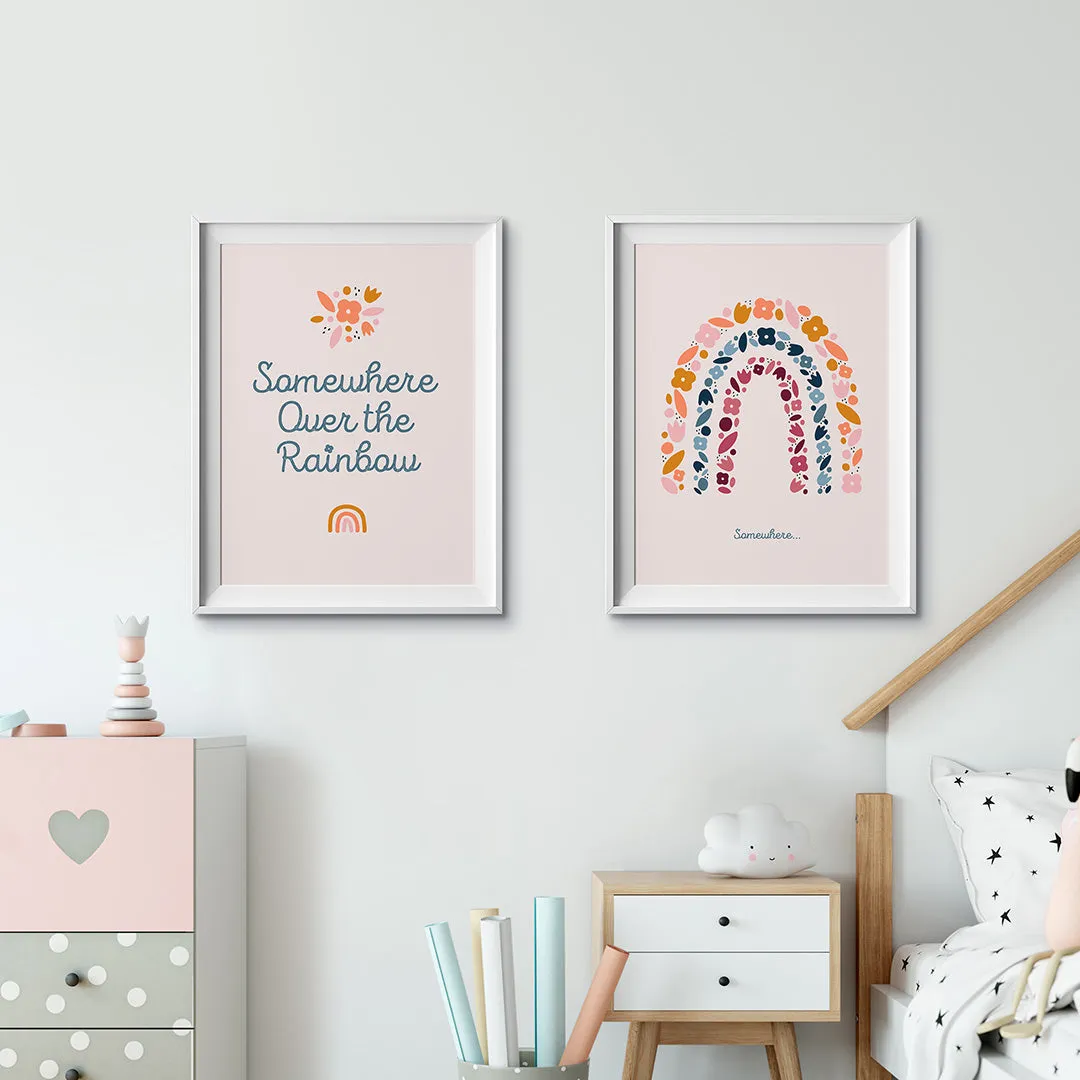 Rainbow Nursery Prints Set Of 2