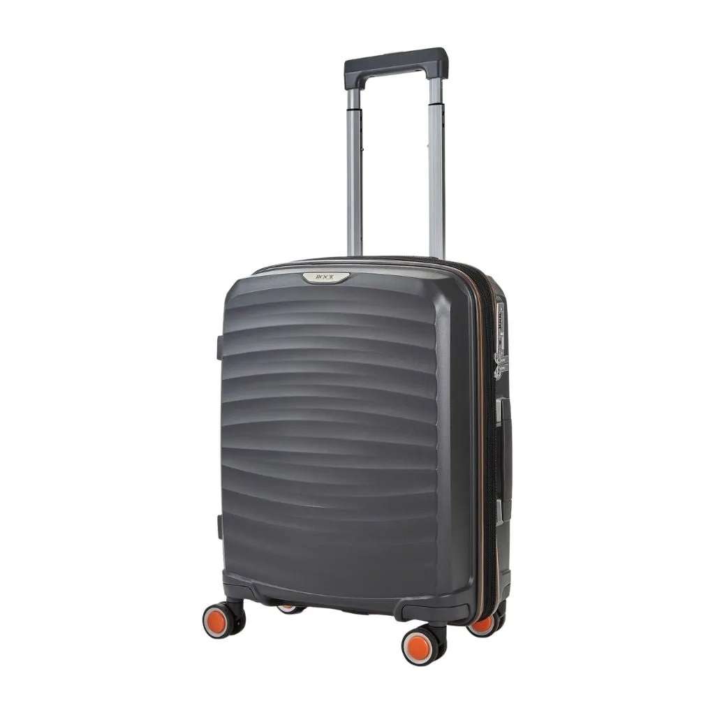 Rock Sunwave 3 Piece Set Expander Hardsided Luggage - Charcoal