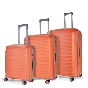 Rock Sunwave 3 Piece Set Expander Hardsided Luggage - Peach