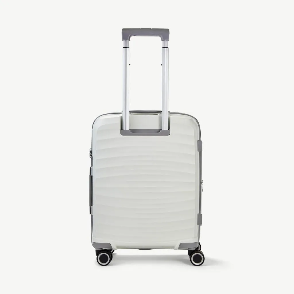 Rock Sunwave 54cm Carry On Hardsided Luggage - White