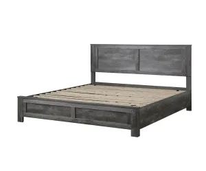 Rodrigo King Bed, Rustic Gray Oak