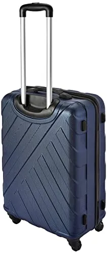 Safari Ray 65 cms Medium Check-in Polycarbonate (PC) Hard Sided 4 Wheels 360 Degree Rotation Luggage/Suitcase/Trolley Bag (Midnight Blue)