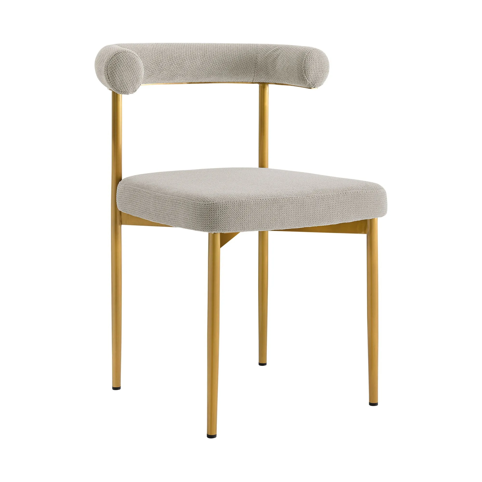 Shannon - Dining Chair (Set of 2) - Gold Brushed / Taupe