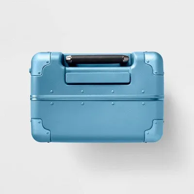 Signature Hardside Trunk Carry On Spinner Suitcase Blue - Open Story