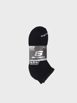 Skechers 3 Pack Women 1/2 Terry Qtr Crew Socks