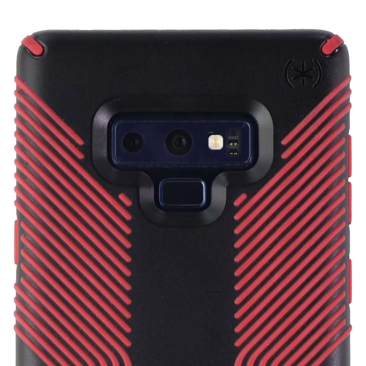 Speck Presidio Grip Series Case for Samsung Galaxy Note 9 - Black/Dark Poppy Red