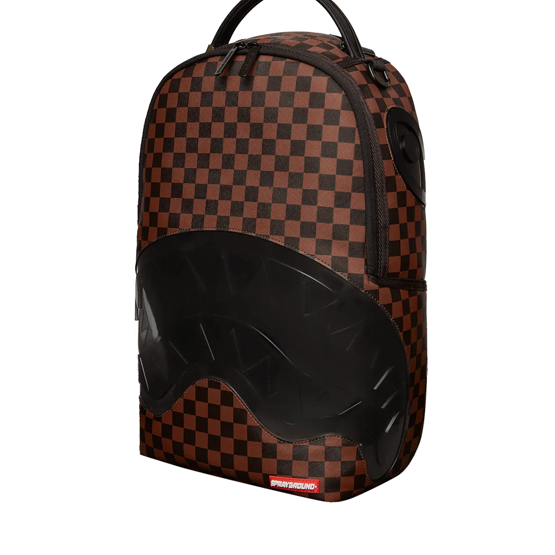 Sprayground Sharks In Paris Clear for Takeoff Backpack - Brown / Black