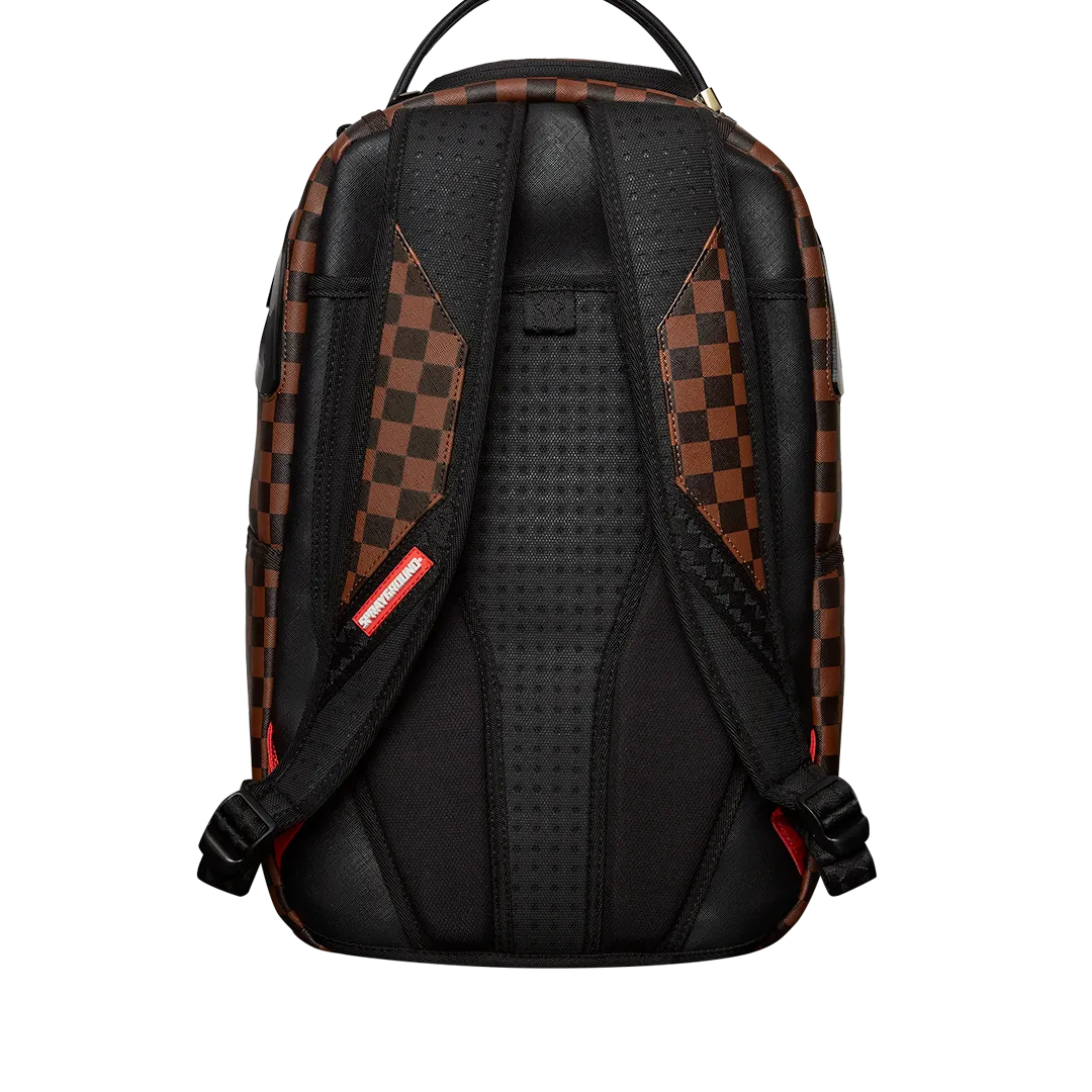 Sprayground Sharks In Paris Clear for Takeoff Backpack - Brown / Black