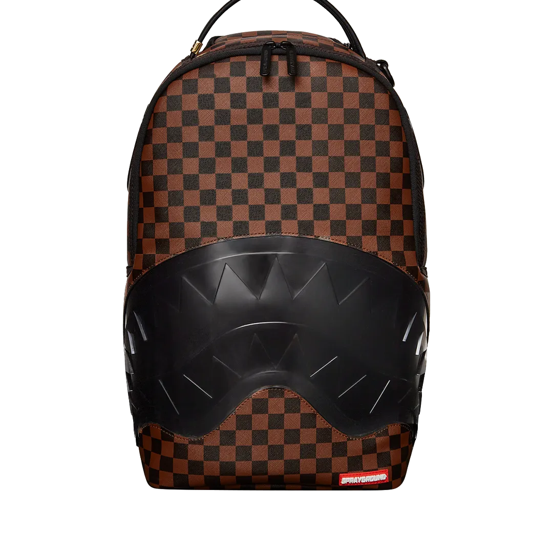 Sprayground Sharks In Paris Clear for Takeoff Backpack - Brown / Black