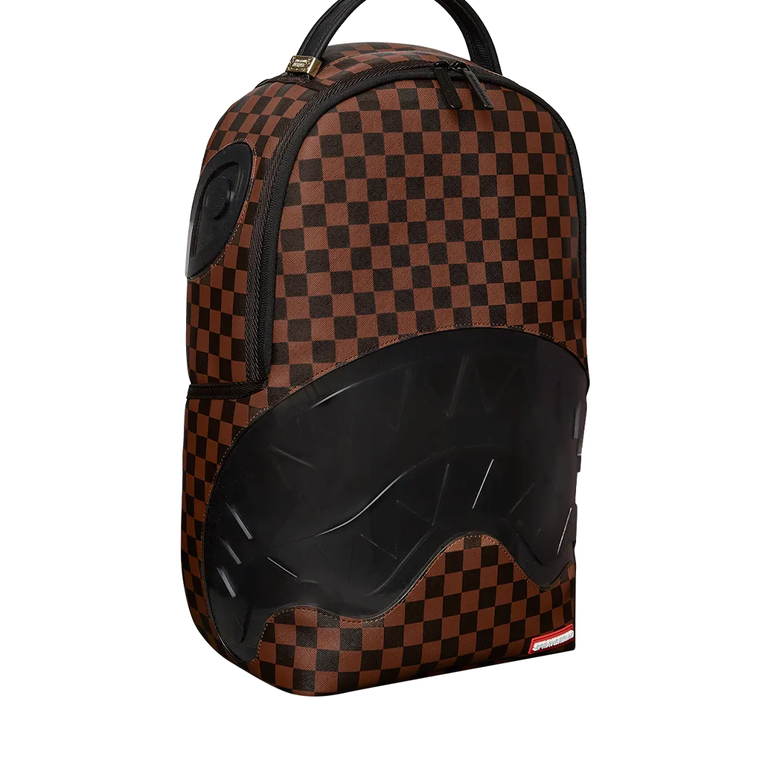 Sprayground Sharks In Paris Clear for Takeoff Backpack - Brown / Black