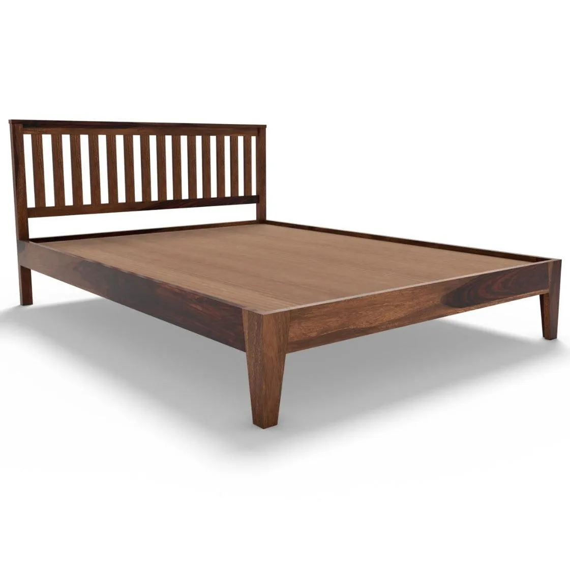 SUPAN BED QUEEN Sheesham Wood (Honey Finish)