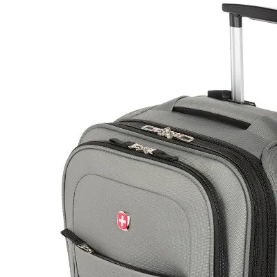 SWISSGEAR Zurich Softside Carry On Spinner Suitcase - Iron Gray