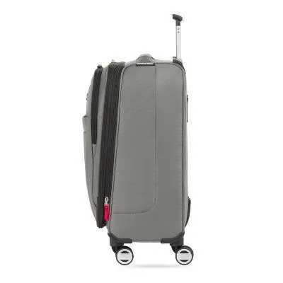 SWISSGEAR Zurich Softside Carry On Spinner Suitcase - Iron Gray