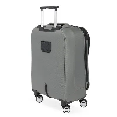 SWISSGEAR Zurich Softside Carry On Spinner Suitcase - Iron Gray