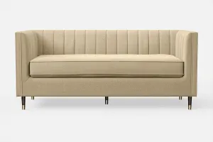 Tivoli 3 Seater Sofa Beige Linen Fabric