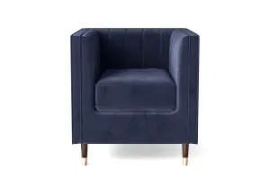 Tivoli Armchair Dark Blue Velvet