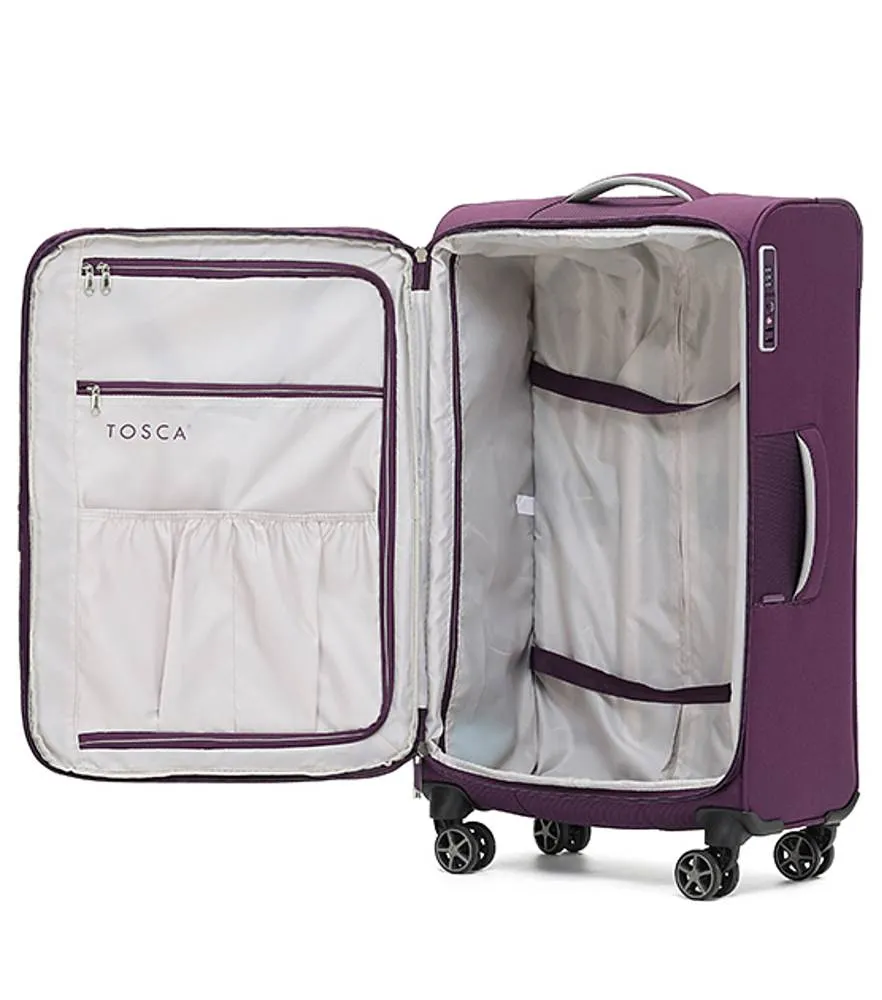 Tosca Vega 55 cm 4-Wheel Carry-on Spinner Luggage