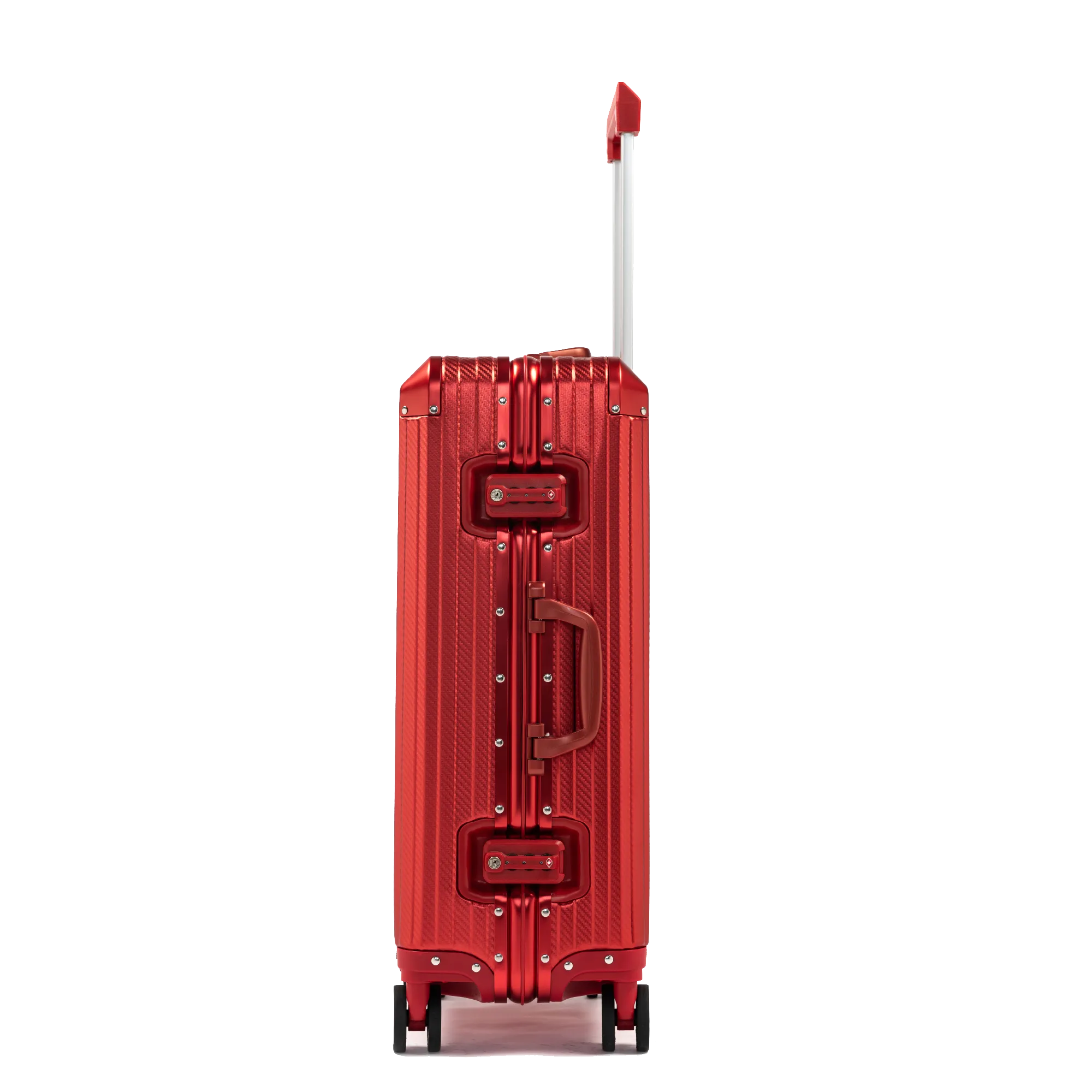 TREK Aluminum Suitcase Red