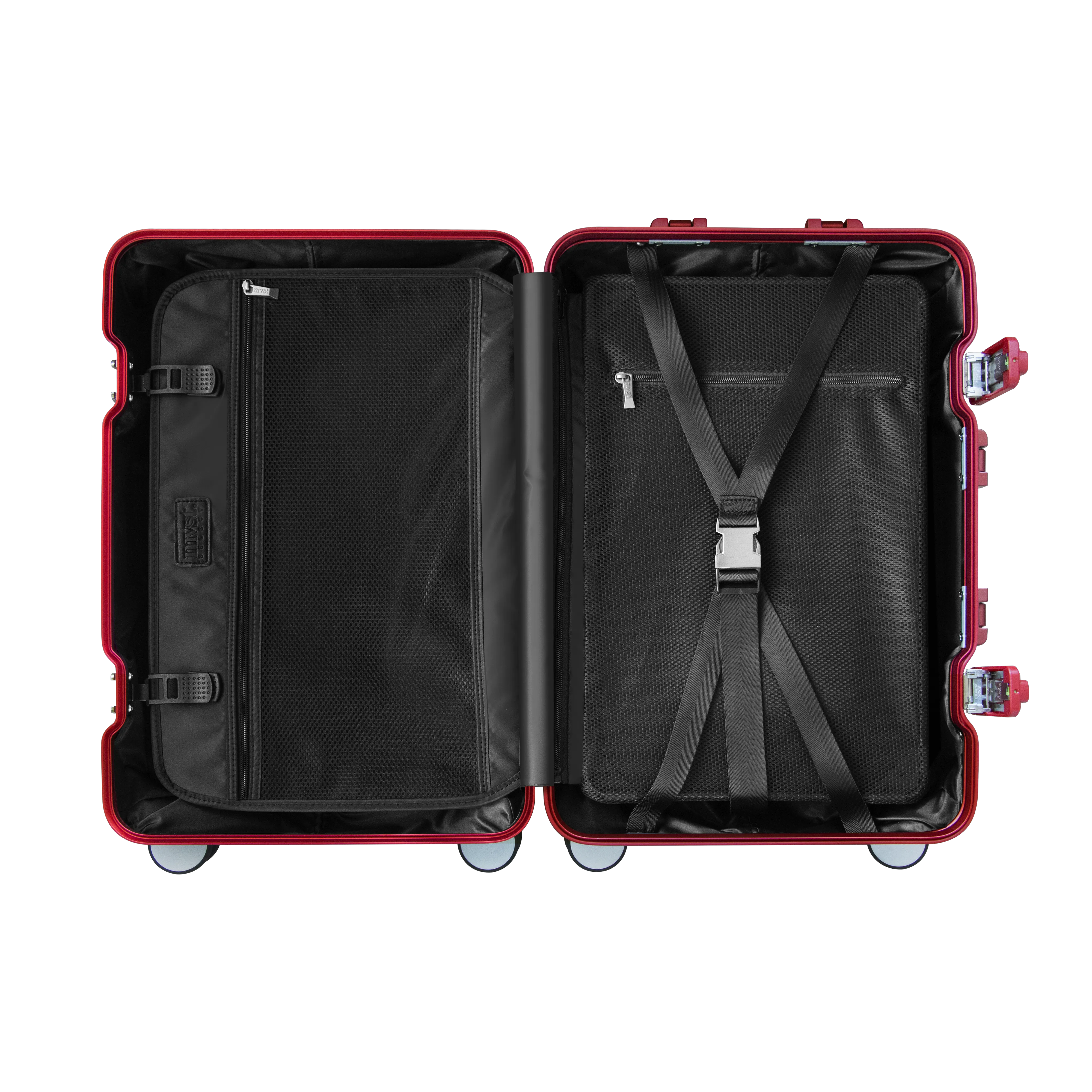 TREK Aluminum Suitcase Red