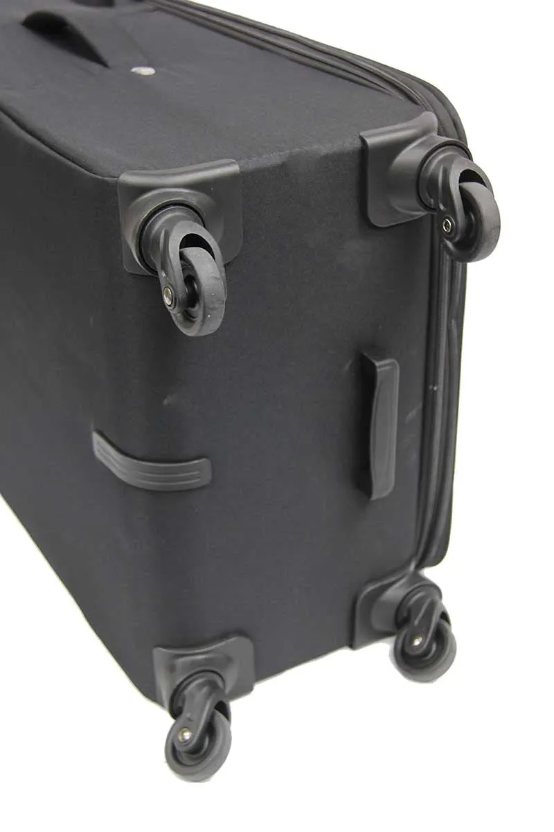 Ultralight Softside Expandable Luggage with Spinner Wheels TSA Lock