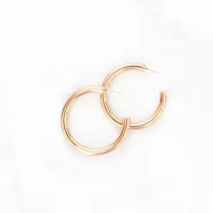 XL Classic Thick Gold Hoops